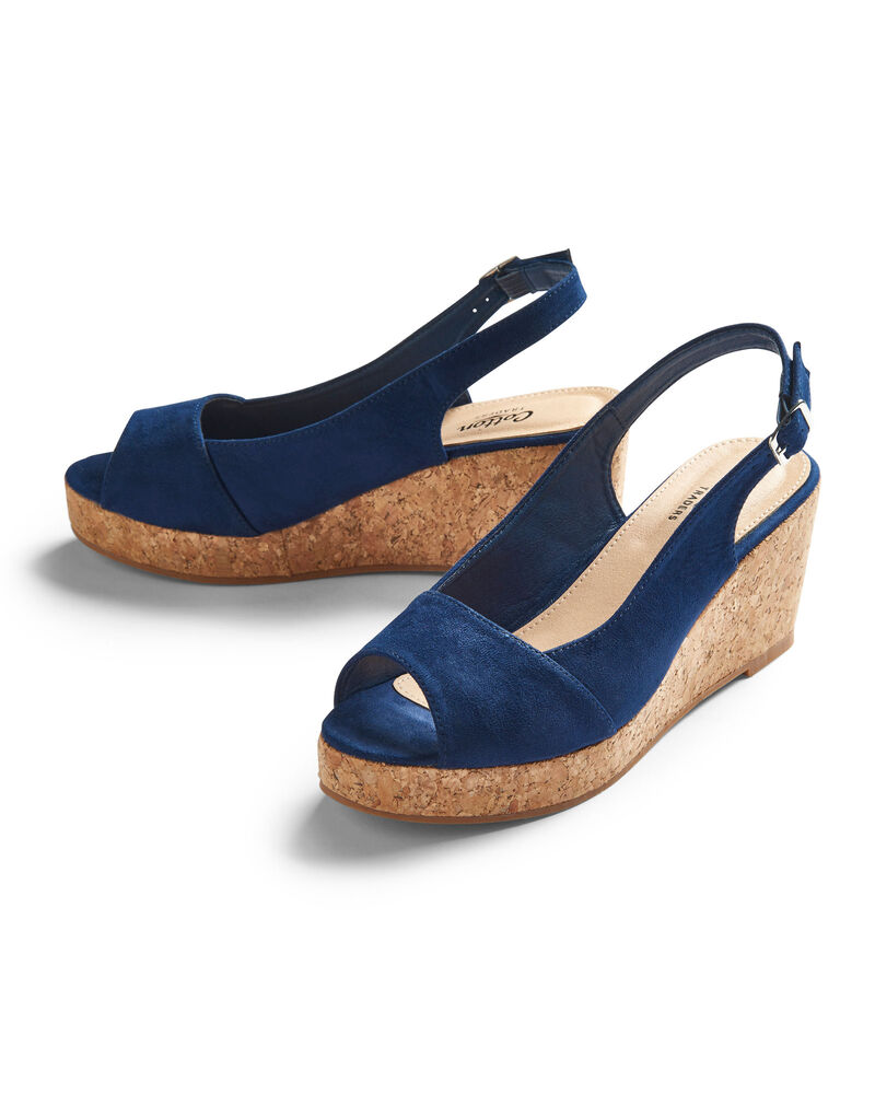 Slingback Wedge Sandals at Cotton Traders