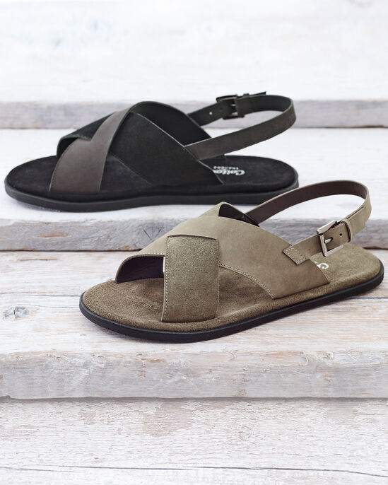 Leather Cross Over Sandals