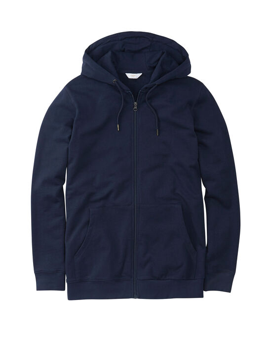 Cotton Hooded Zip-Through Sweat Top