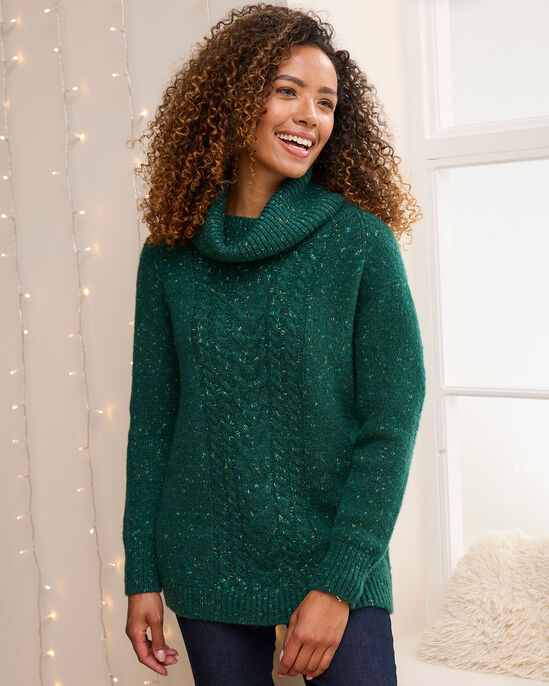 Cowl Neck Knitted Tunic