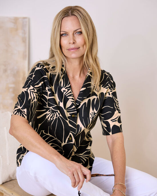 Half Sleeve Printed Blouse
