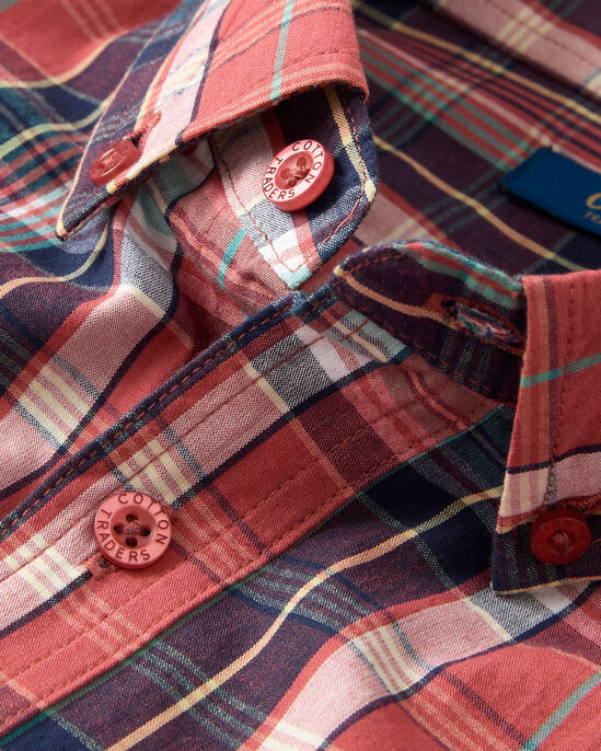 Short Sleeve Casual Check Shirt