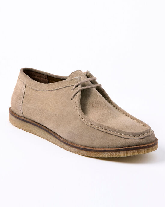 Suede Lace-Up Apron Shoes