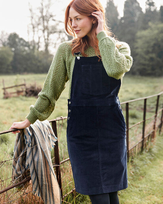 The Cord Dungaree Dress