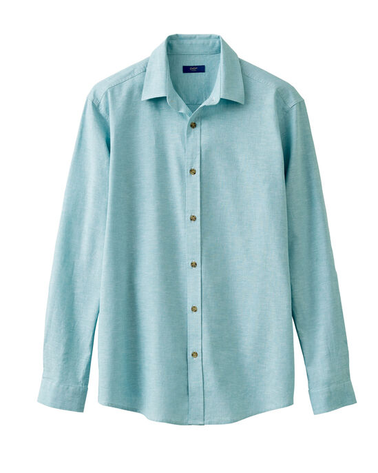 Long Sleeve Linen-rich Shirt