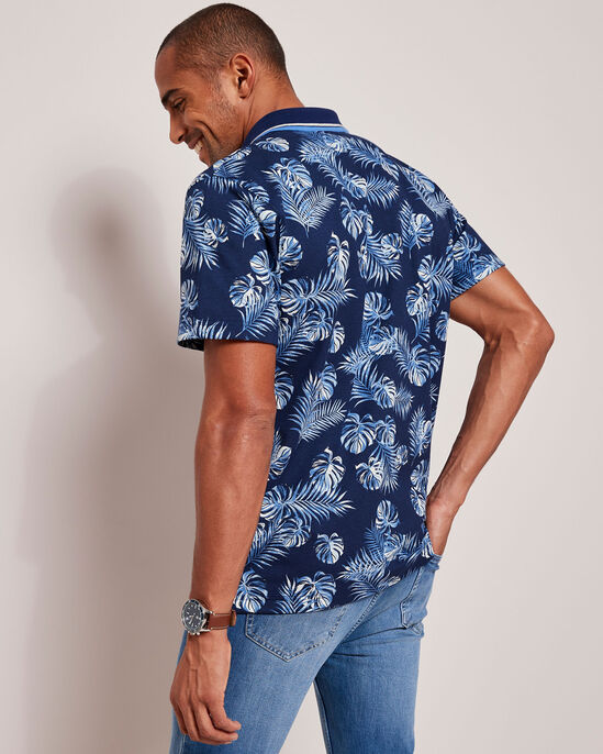 Short Sleeve Printed Polo Shirt