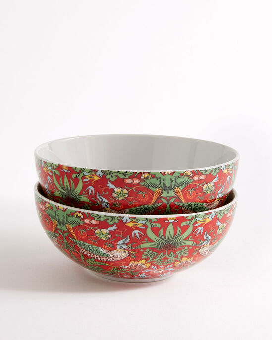 William Morris Strawberry Thief Set of 2 Bowls