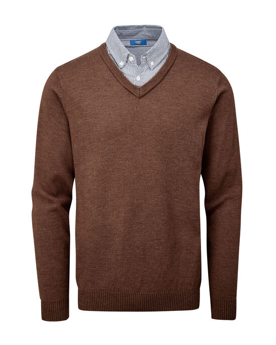 Mock Shirt Jumper