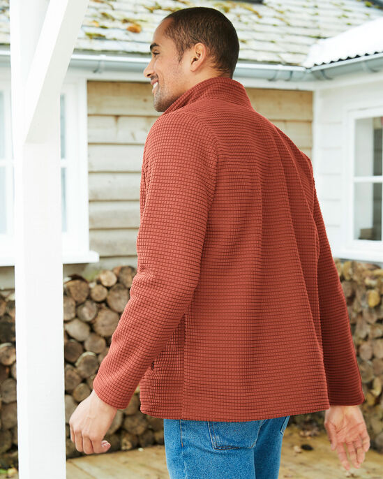 Textured Bonded Fleece Jacket