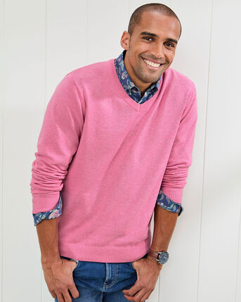 Cotton V-Neck Jumper