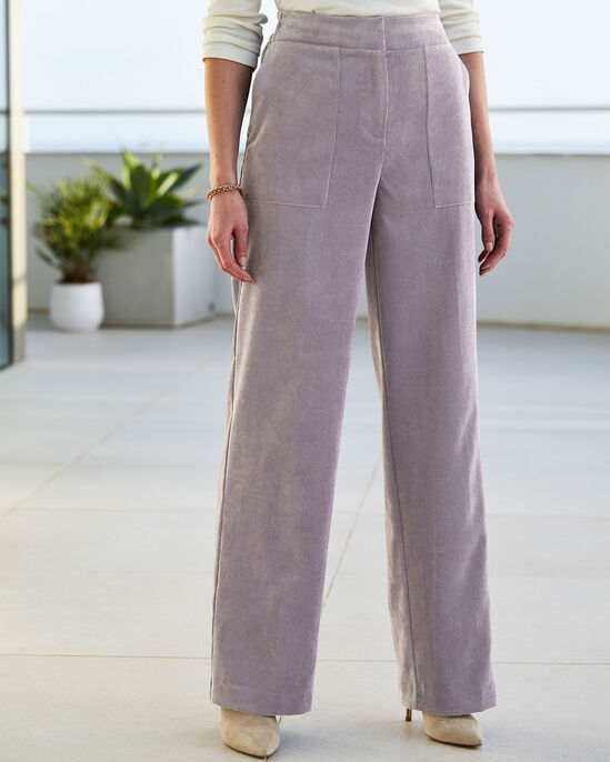 Cord Wide-Leg Trousers