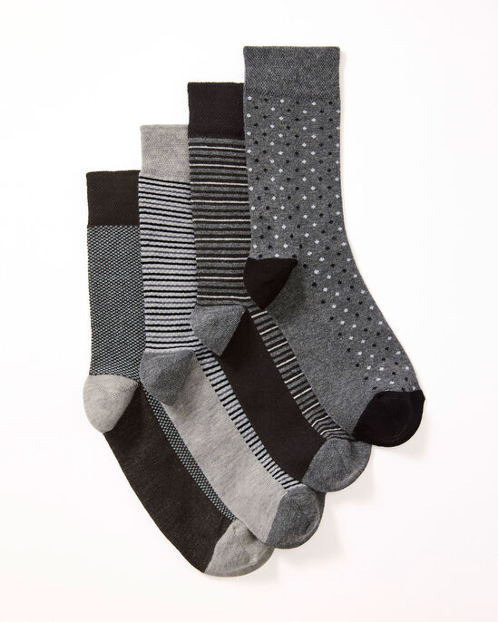 4 Pack Comfort Top Formal Socks