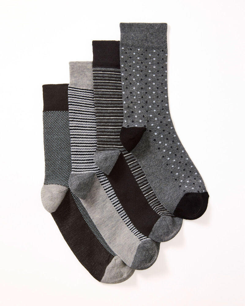 4 Pack Comfort Top Formal Socks at Cotton Traders