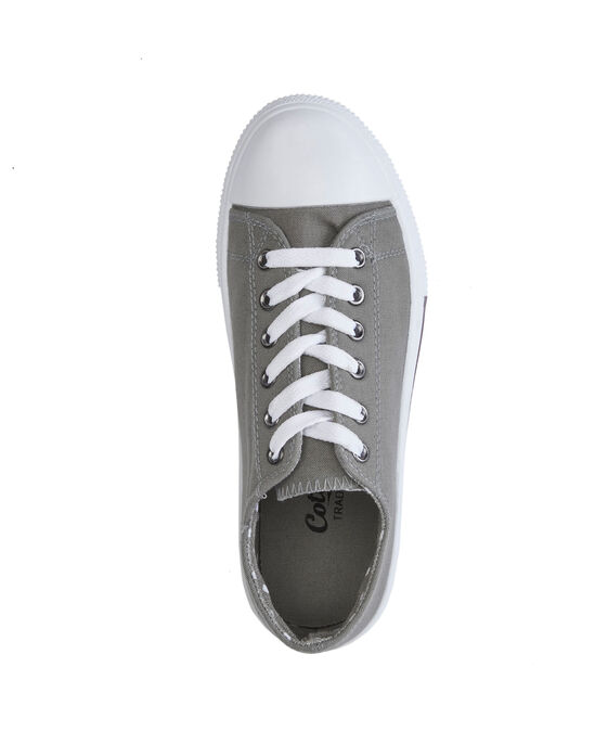 Canvas Lace-Up Pumps