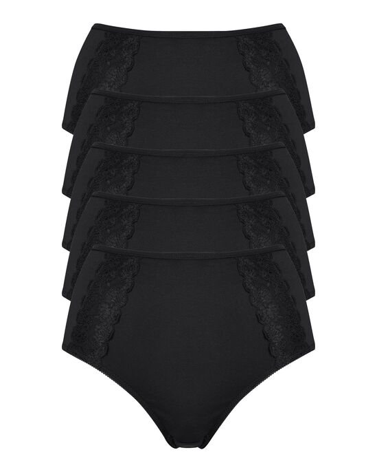 5 Pack Lace Overlay Full Brief