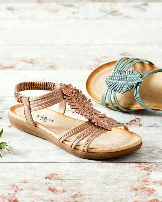 Cushioned Feather Sandals