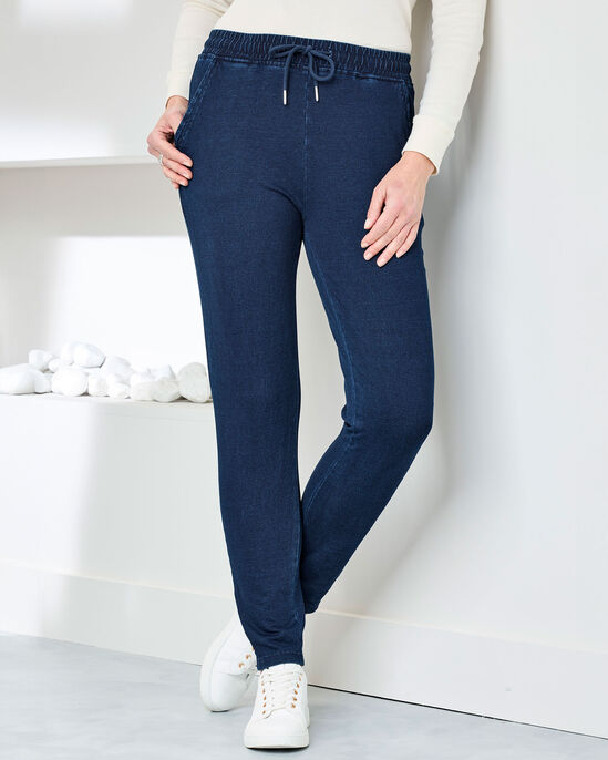 Jersey Denim Joggers