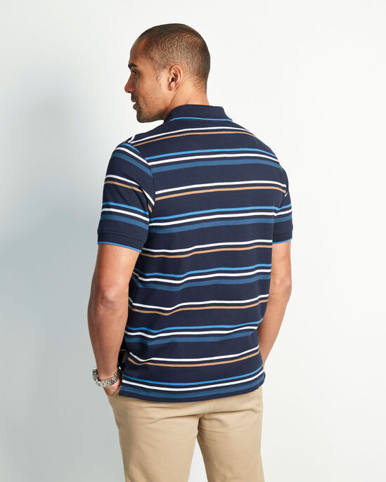 Guinness™ Short Sleeve Textured Stripe Polo Shirt