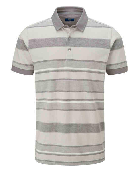 Birdseye Stripe Polo Shirt