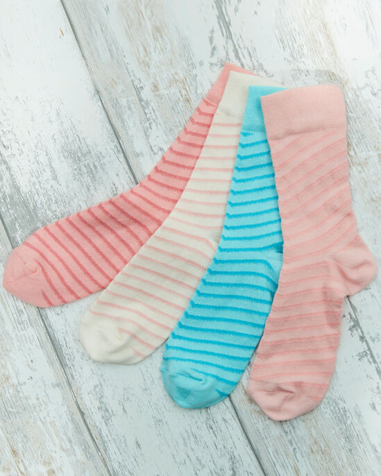 Pack of 4 Comfort Top Stripe Socks