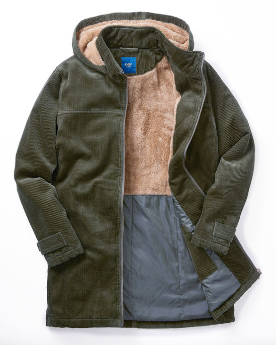 Cord Fleece Lined Coat