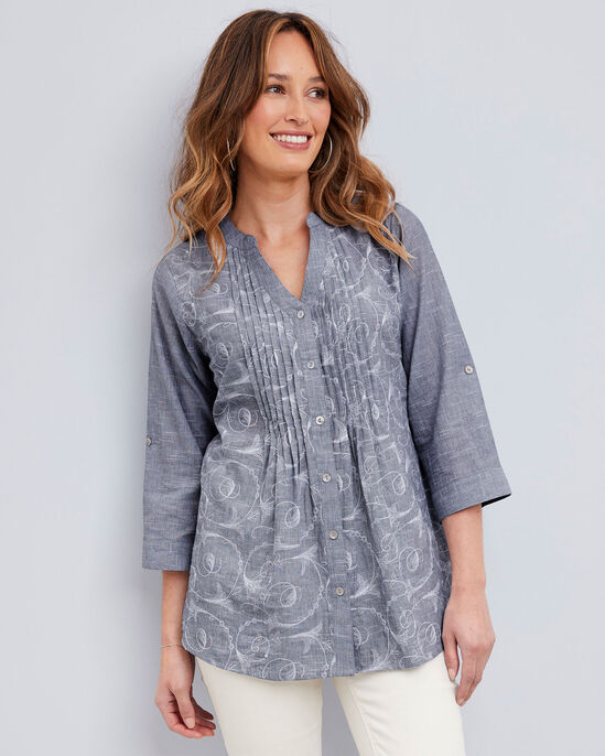 Daydream Embroidered Cotton Blouse