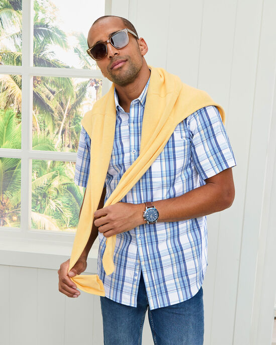 Short Sleeve Casual Check Shirt