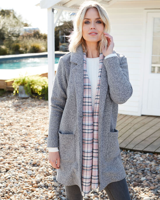 The Beau Boucle Jersey Coatigan