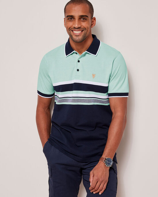 Guinness™ Short Sleeve Chest Stripe Polo Shirt