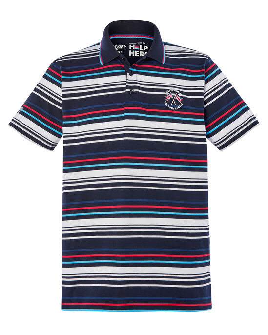 Help For Heroes Jersey Stripe Polo Shirt