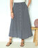 Mock Button Pull-On Skirt