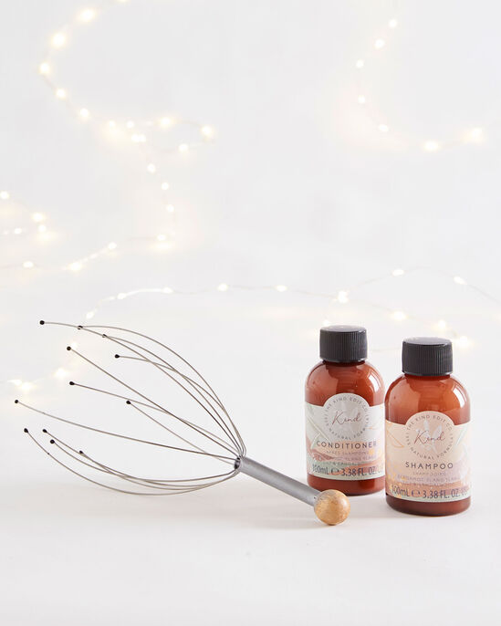 Scalp Massager & Toiletry Gift Set