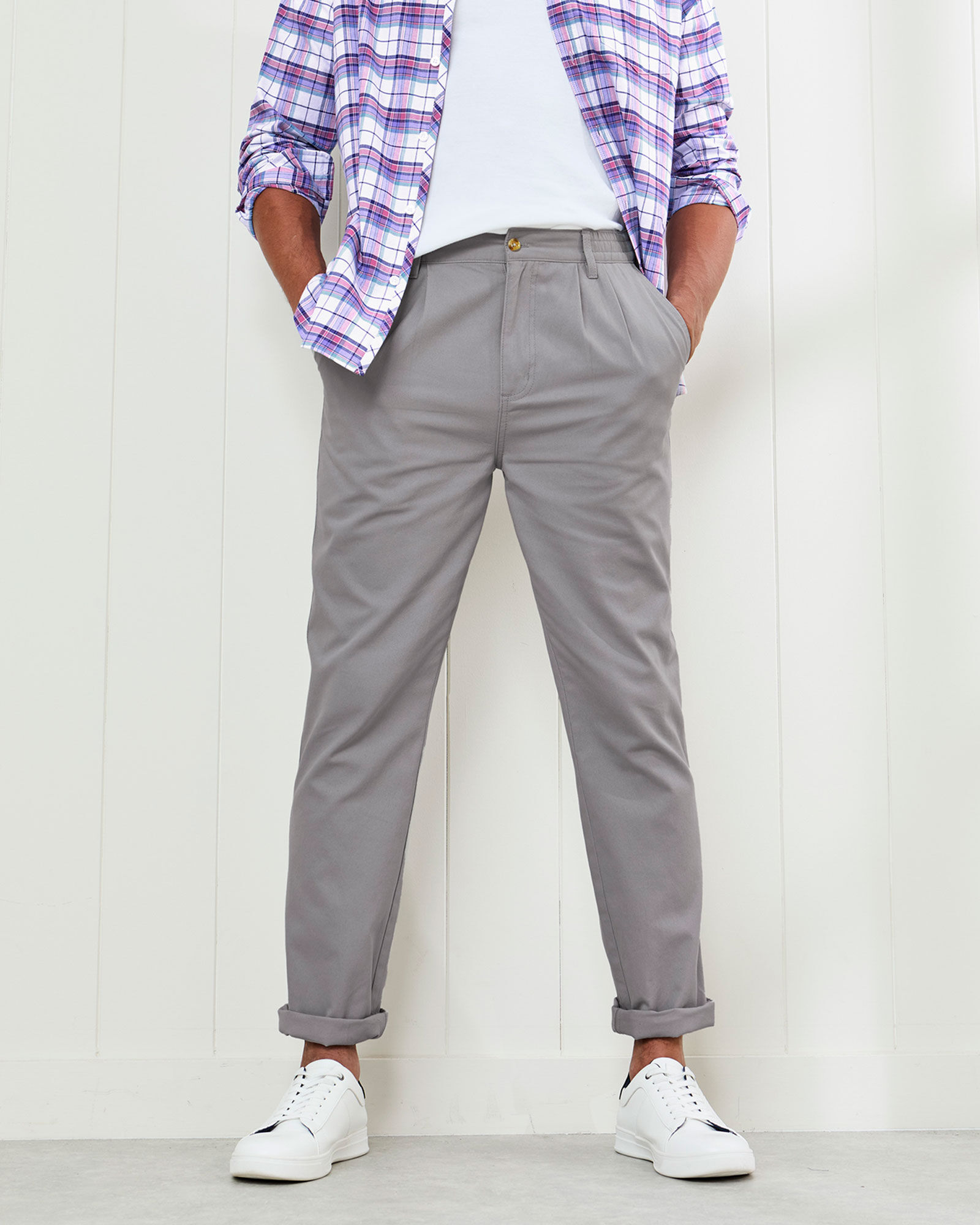 Pleat Front Comfort Trousers