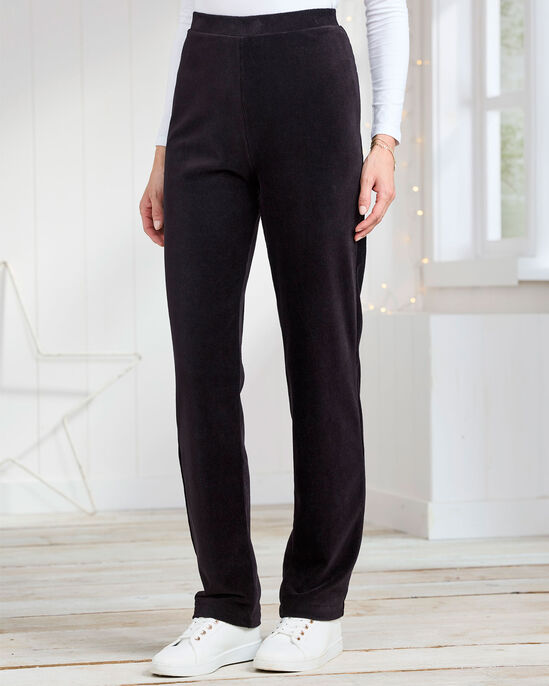 Slim-Leg Stretch Jersey Cord Pull-On Trousers