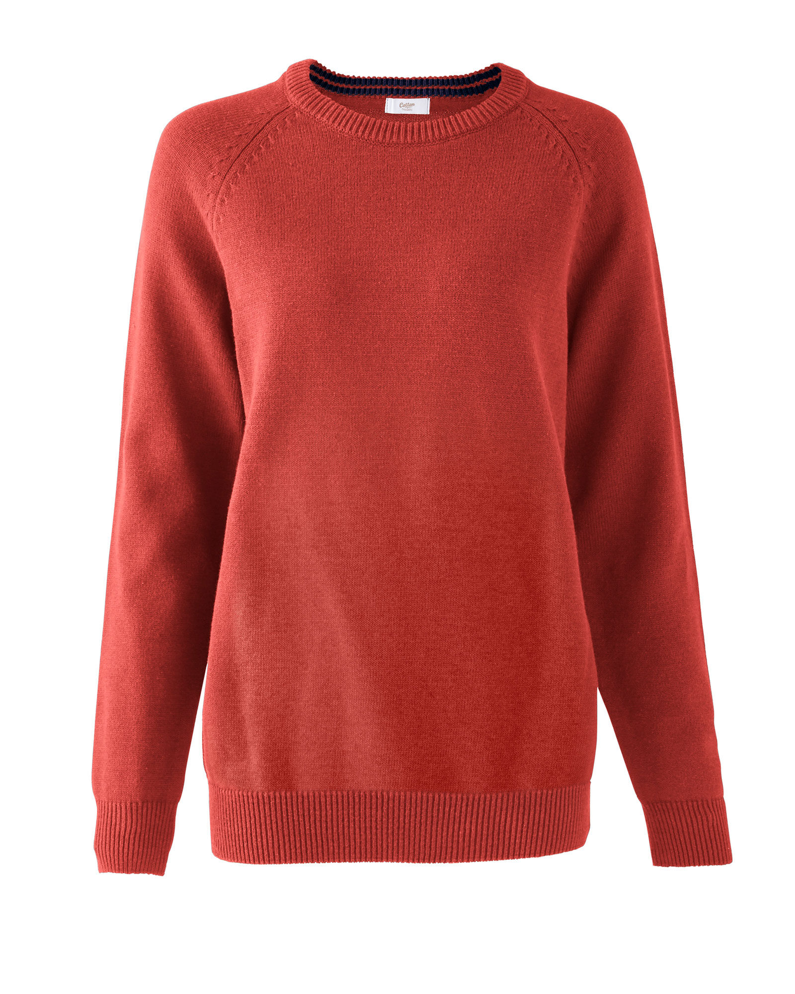plain red jumper