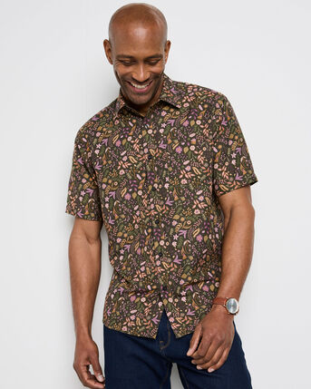 Signature Short Sleeve Soft Touch Floral Print Shirt