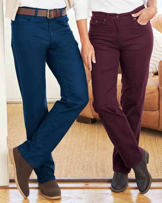 Women's Coloured Stretch Jeans