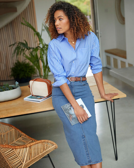 The Perfect Relaxed Stripe Cotton Shirt