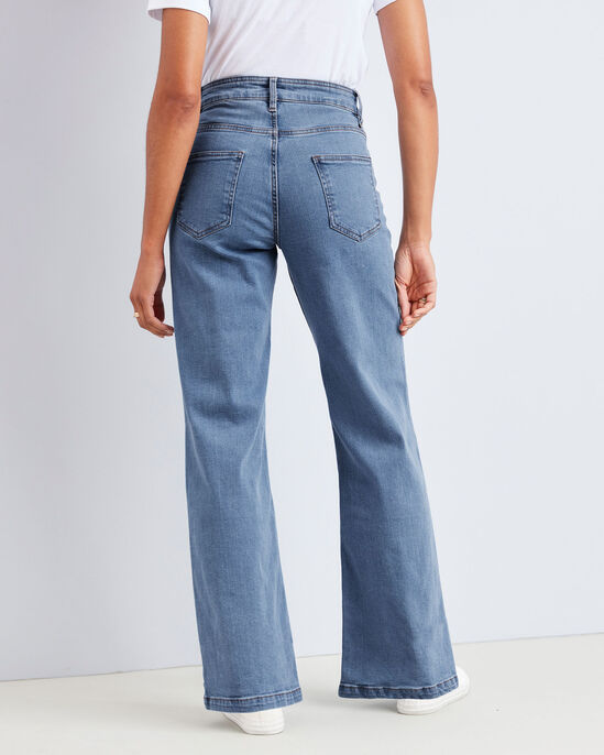 Penny Wide-Leg Stretch Jeans