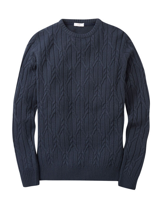 Cable Crew Neck Jumper