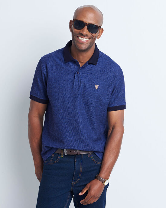 Guinness™ Short Sleeve Textured Polo Shirt