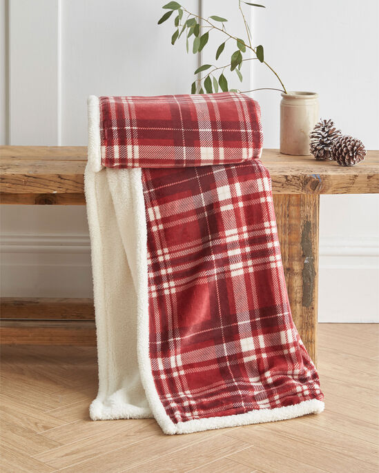 Highland Check Sherpa Throw