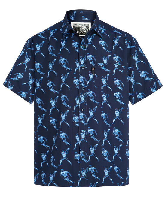 Short Sleeve Soft Touch Rugby Print Shirt