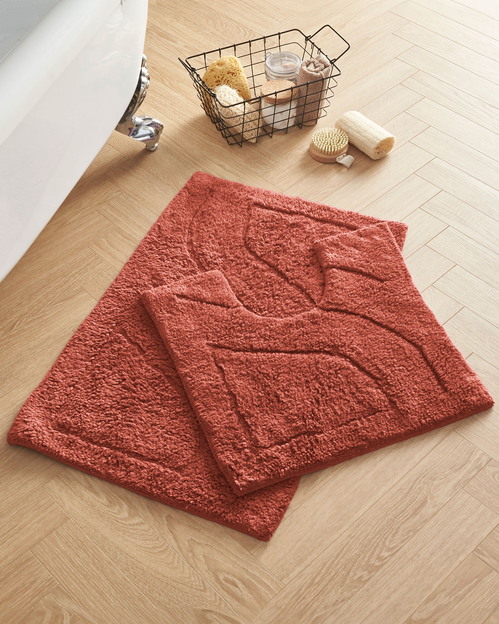 Bath Mat and Pedestal Set at Cotton Traders