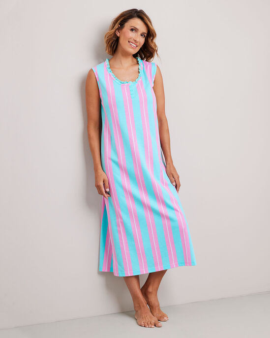 2 Pack Ruffle Trim Maxi Nighties