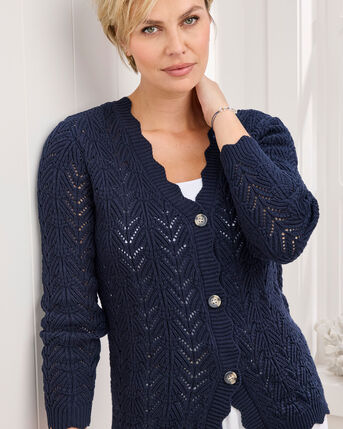 Pointelle Cardigan