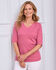 Wrinkle Free ½ Sleeve V-Neck Spot Print Jersey Top