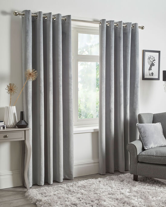 Velvet Eyelet Blackout Curtains