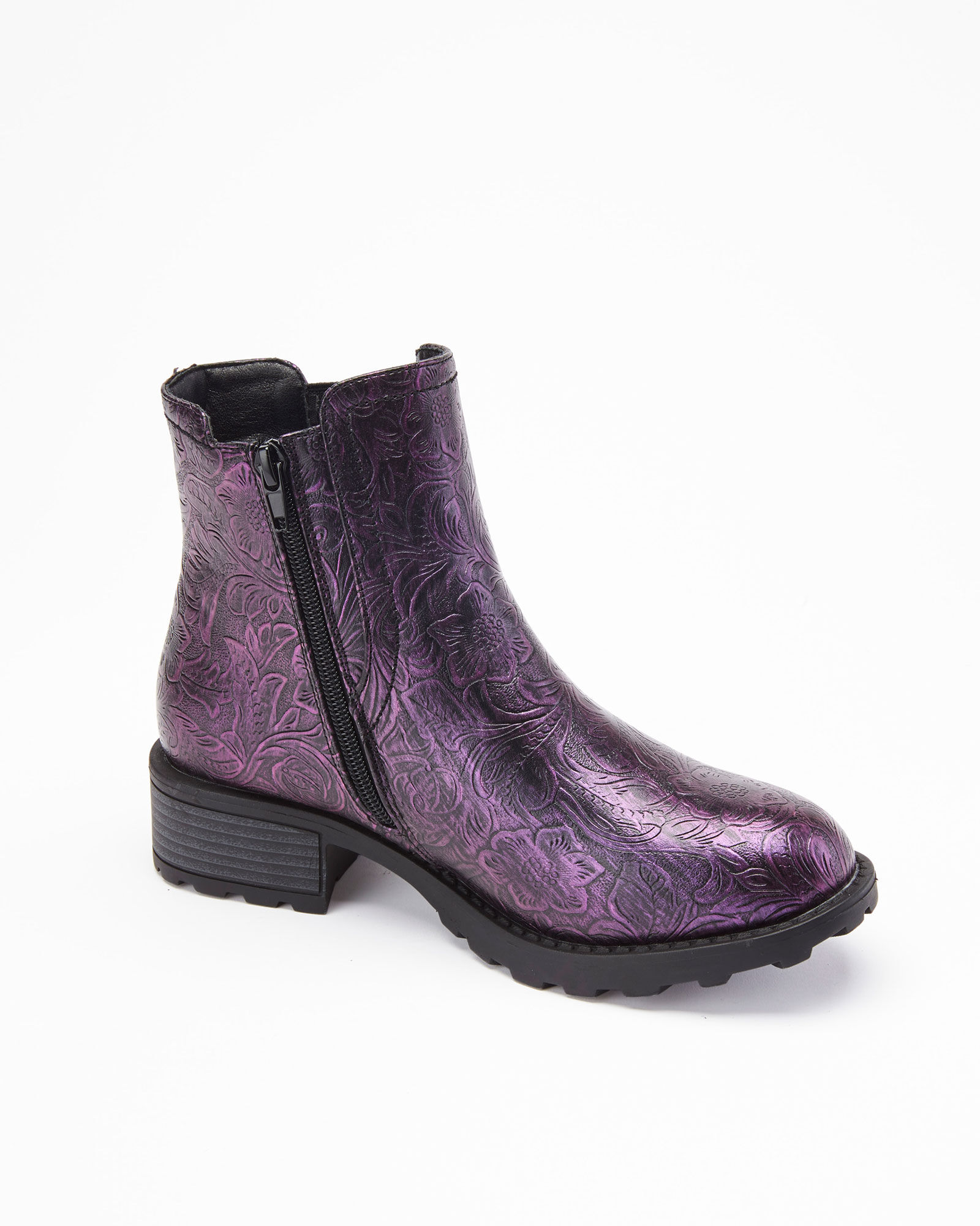 Flora snake embossed chelsea boot shop