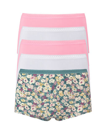 5 Pack Cotton Rich Shorts